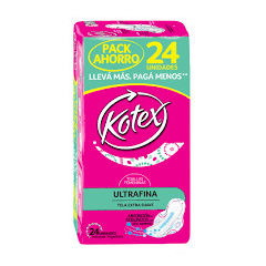 T.FEM.KOTEX ULTRAFINA ABSOR.C/A 24UN.