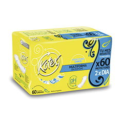 PROT.KOTEX MULTIF. S/P 60UN.