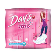 TOALLAS FEM/DAYS TEENS