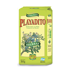 Yerba Mate Playadito Con Palo Hierbas X 500 Gr