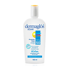 Protector Solar F50 Emulsion Nin?Os Dermaglos 180 Ml