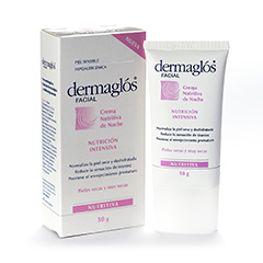 Crema Pieles Secas Nutritiva De Noche Caja Dermaglos 50 Gr