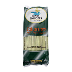Punta mogotes Tallarines con espinaca 500g