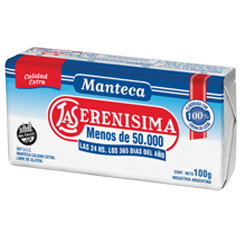 Manteca La Serenísima Extra Vitamina A y E x 100 Gr.