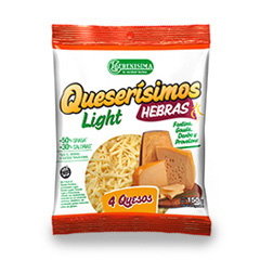 LA SERENISIMA QUESO EN HEBRAS 4 QUESOS LIGHT 150G