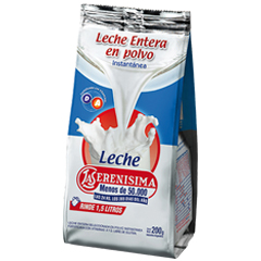 LECHE EN POLVO LA SERENISIMA ENTERA 200G
