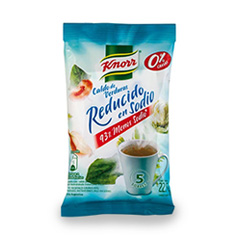 Caldo Knorr Sin Sal Verdura x 5 Unidades.