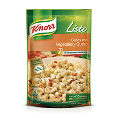 PASTA KNORR CODOS C/VEGET.Y QUESO X 197G