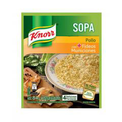 Sopa Knorr Caseras Pollo Con Fideos Municiones 88 g