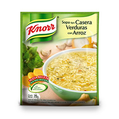 SOPA CASERA KNORR VERDURAS CON ARROZ 79 GR