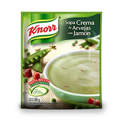 Sopa Knorr Crema Arvejas con Jamón x 60 gr