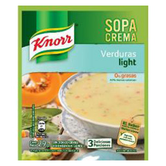 Sopa Knorr Crema Light Verdura x 29 Gr.