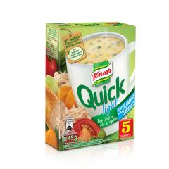 SOPA INSTANTÁNEA QUICK LIGHT POLLO GRILLÉ CON MIX DE VEGETALES 45 GR