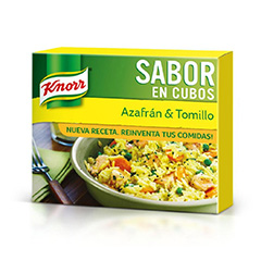 Sabor Knorr En Cubos Azafran Y Tomillo.