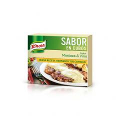 Saborizador Knorr En Cubos Mostaza Y Vino x 4 Unidades.