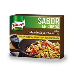 SABOR EN CUBOS KNORR SALSA DE SOJA Y SÉSAMO 38 GR