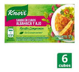 Sabor en cubos Knorr Albahaca y ajo x 38g.