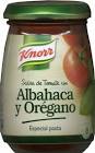 SALSA KNORR ALBAHACA 340 GR.