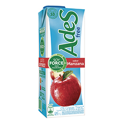 Jugo Listo A Base De Soja Manzana Ades Light 1 Lt
