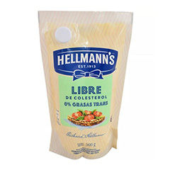 Mayonesa Libre de Colesterol Doypack Hellmanns 500 Gr