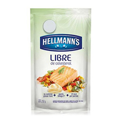 MAYONESA HELLMANNS LIBRE COLESTEROL 250G