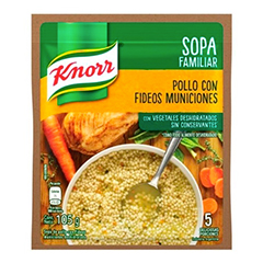 Sopa Pollo Con Fideos Municion Knorr 105 Gr