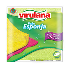 VIRULANA PANO ESPONJA X 3