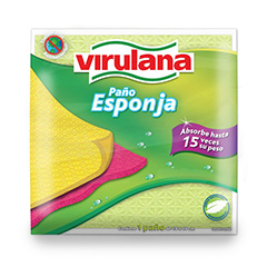 PAÑO ESPONJA ANTIBACTERIAL VIRULANA