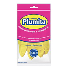 GUANTES DE GOMA PLUMITA 6-6.5