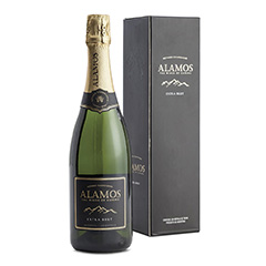 Vino Espumante Extra Brut En Estuche Alamos 750 Ml