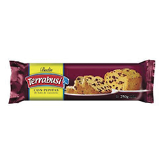 BUDIN TERRABUSI C/PEPITAS CHOC. 250 G