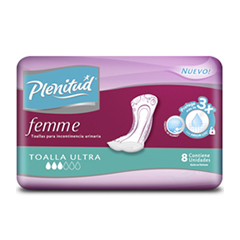 TOALLA PLENITUD FEMME ULTRA S/A 8UN.