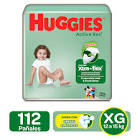 Pañales Huggies Active Sec X44 Xg