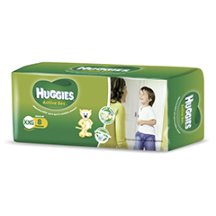 PAÑAL HUGGIES ACTIVE SEC VERDE XG 8 UN