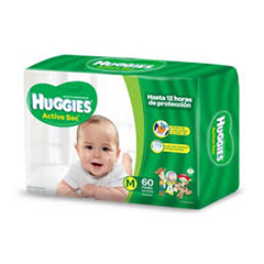 PAÑAL HUGGIES ACT.SEC M 60UN.