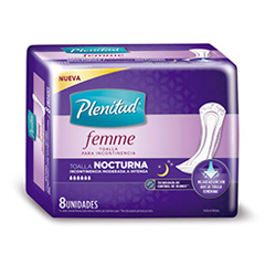 Toallitas Nocturnas Incontinencia Sin Alas Femme Plenitud 8 Un