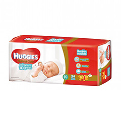 Pan?Al Recien Nacido Huggies 34 Un