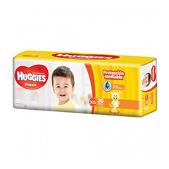PAÑAL HUGGIES CLASSIC XG 36UN.
