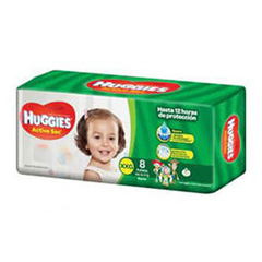 Pan?Al Xxg Huggies Active Sec 8 Un