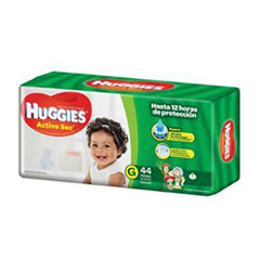 Pan?Al G Active Sec Hiperpack Huggies 44 Un