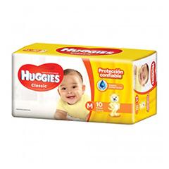 PAÑAL HUGGIES CLASSIC M. 10UN.