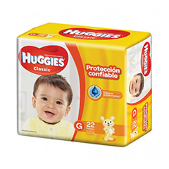 *PAÑAL HUGGIES CLASSIC MEGA G 22UN