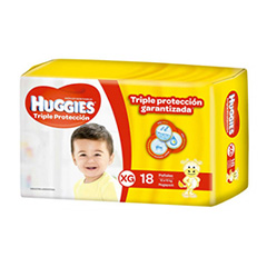*PAÑAL HUGGIES CLASSIC MEGA XG 18UN.