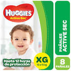 Pañal xg sec Huggies x8un 