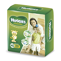 Pan?Al Xg Verdes Mega Huggies 20 Un