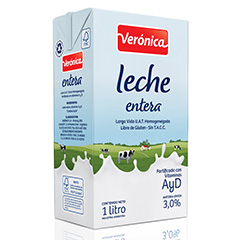 LECHE VERONICA LARGA VIDA ENTERA CAJA 1L