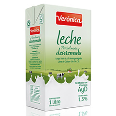 LECHE VERONICA LARGA VIDA DESCREMADA CAJA 1L