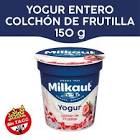 Yogur Milkaut Plus entero c/trozos de frutillas x 125 gr.