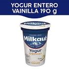 Yogur Milkaut entero sabor vainilla pote x 200 gr.