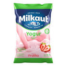 Yogur Descremado de Frutilla Fort. Vit. D y Zinc Sachet Milkaut 900 gr